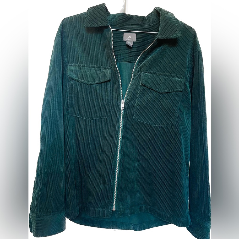 H&M Zip-up Corduroy Shacket
